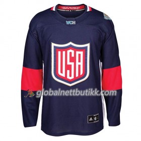 USA Hockeydrakt Blank World Cup i ishockey 2016 Blå Premier - Herre